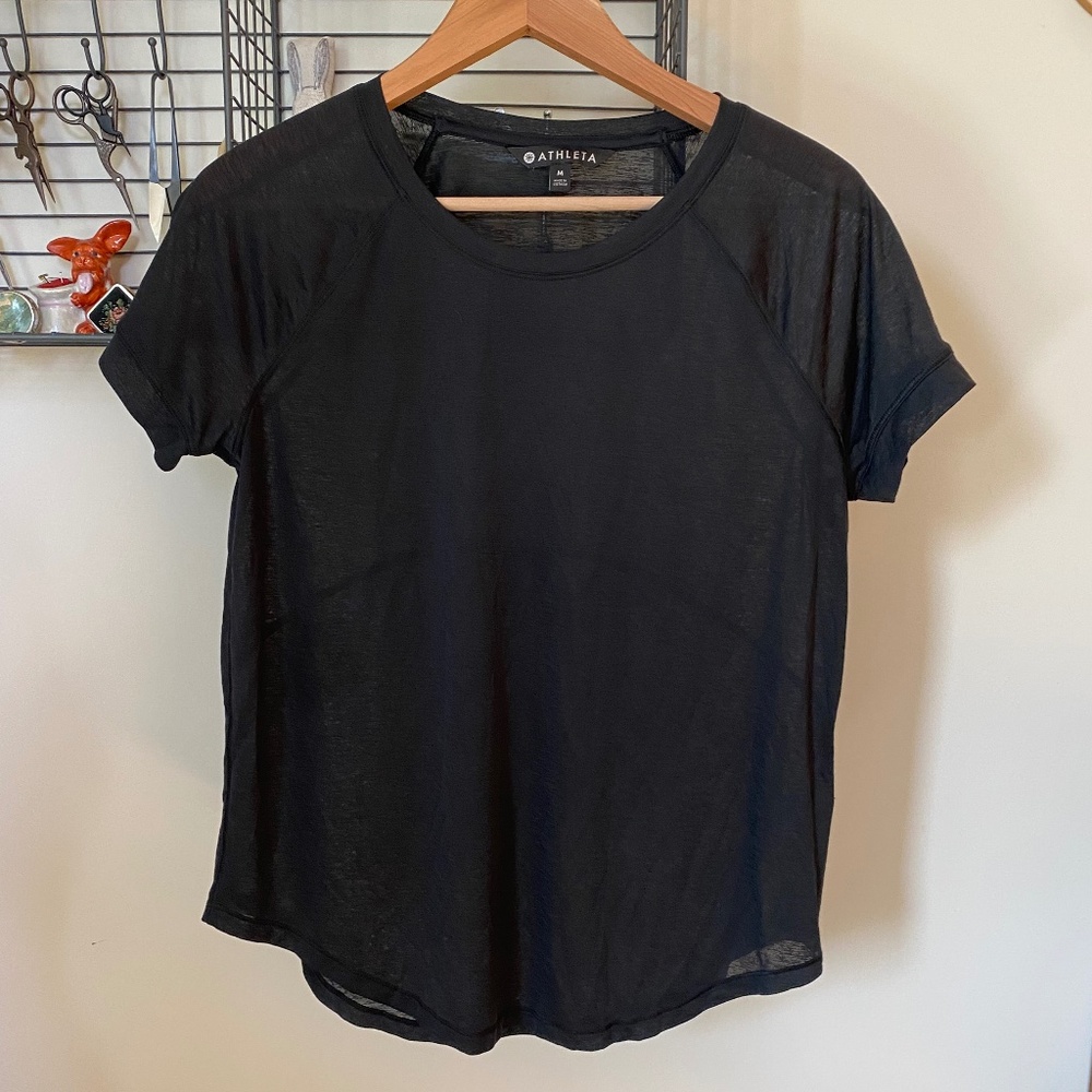 Sheer Athleta Training Top